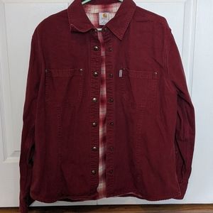 Long sleeve Carhartt work shirt with lining